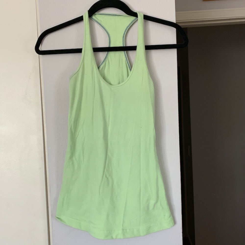 lululemon Lime Green Workout Tank